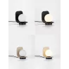 LUCES HERAS LE44295/6 lampa stołowa, czarna/jasne drewno, E14 5W, IP20