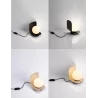 LUCES HERAS LE44295/6 lampa stołowa, czarna/jasne drewno, E14 5W, IP20
