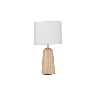 LUCES MUZQUIZ LE44297 lampa biurkowa, drewno jasne i ciemne/biały, E27