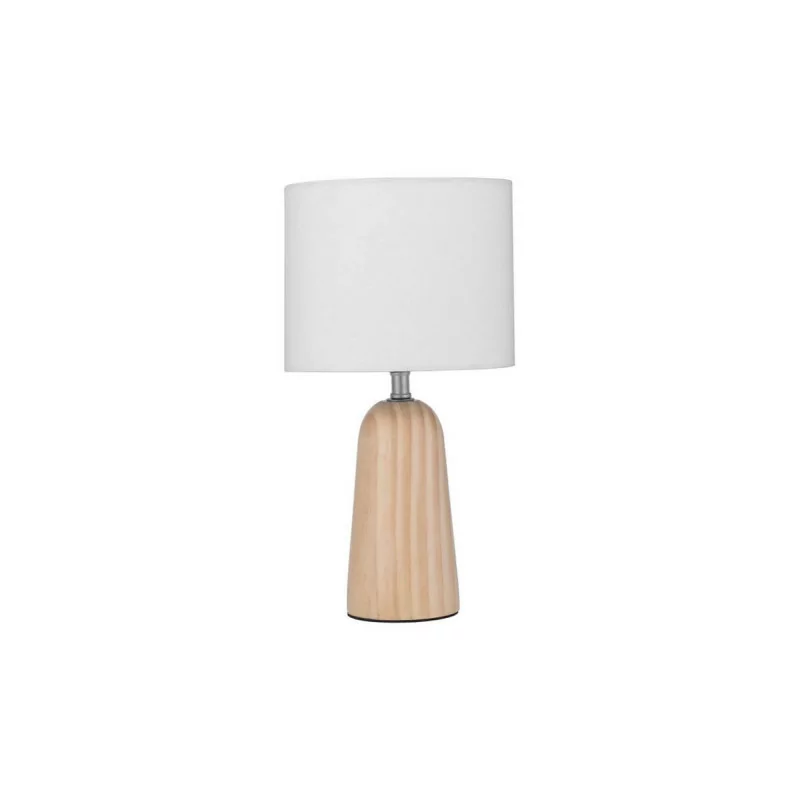 LUCES MUZQUIZ LE44297 lampa biurkowa, drewno jasne i ciemne/biały, E27