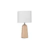LUCES MUZQUIZ LE44297 lampa biurkowa, drewno jasne i ciemne/biały, E27