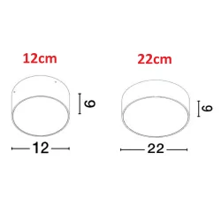 LUCES BORJA LE73648/9/50/51 outdoor round ceiling lamp IP65 white/black