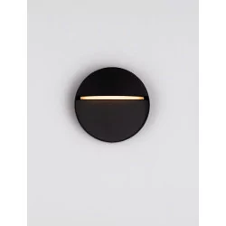 LUCES BAGUA LE73664/5 outdoor round LED wall lamp IP65 white/black