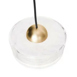 MAXlight Lipari I P0542 lampa wisząca LED 524lm, 3000K, IP20 6W, złoto