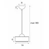 MAXlight Lipari I P0542 LED hanging lamp 524lm, 3000K, IP20 6W, gold