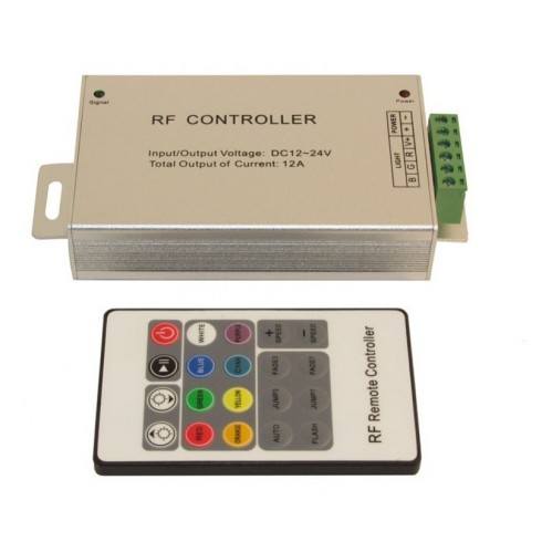 The controller RF (Radio Frequency) with remote control RGB LED strip