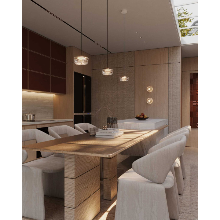 MAXLIGHT Lipari W0358 okrągły kinkiet LED złoto 6W, 493lm, 3000K, IP20