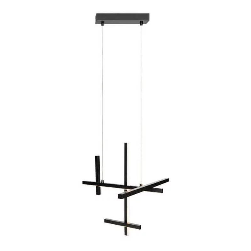 Maxlight Soho P0546 lampa wisząca LED czarna 3000K, IP20, aluminium