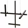 Maxlight Soho P0546 LED hanging lamp black 3000K, IP20, aluminum