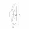 MAXLIGHT DEUX W0558/9 felt LED wall lamp, 5W, 150lm, 3000K 2 colors