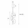 Maxlight PURO P0562/3/4 LED hanging lamp 8W 320lm, 3000K, 3 colors