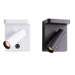 Maxlight LOFER W0373/4 kinkiet LED 7W 3000K, regulowany biały, czarny