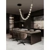 LUCES CHEPEN LE44423/4/5 LED hanging lamp 3000K black, metal/acrylic