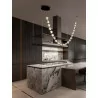 LUCES CHEPEN LE44423/4/5 LED hanging lamp 3000K black, metal/acrylic