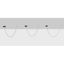 LUCES CHEPEN LE44423/4/5 LED hanging lamp 3000K black, metal/acrylic