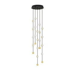 LUCES CUTERVO LE44601 black gold LED hanging lamp 64W, 4708lm IP20