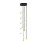 LUCES CUTERVO LE44601 czarna złota lampa wisząca LED 64W, 4708lm IP20