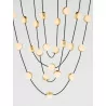 LUCES CUTERVO LE44602 elegancka lampa wisząca LED 3000K czarno-złota