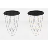 LUCES CUTERVO LE44602 elegancka lampa wisząca LED 3000K czarno-złota