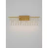 LUCES HUARAZ LE44448/9 elegancki kinkiet LED czarny, złoty, 11W, 3000K