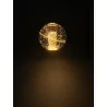 LUCES CUYO LE44210 gold LED hanging lamp 4W 3000K, metal and glass