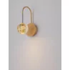 LUCES CUYO LE44211 LED wall lamp 4W, gold 166lm, 3000K, metal/glass