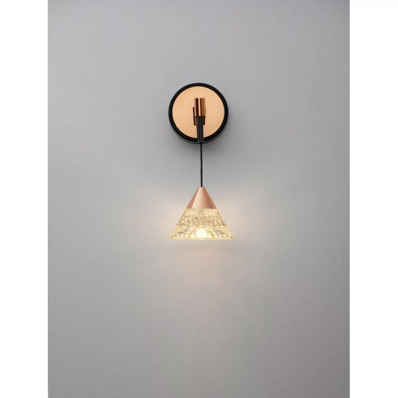 LUCES GUAY LE44213 LED hanging wall lamp 7W, gold, 3000K, metal/acrylic