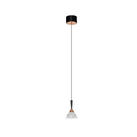 LUCES GUAY LE44214 lampa wisząca LED 7W złota 345lm 3000K, metal/akryl LUCES GUAY LE44214 lampa wisząca LED 7W złota 345lm 3000K, metal/akryl