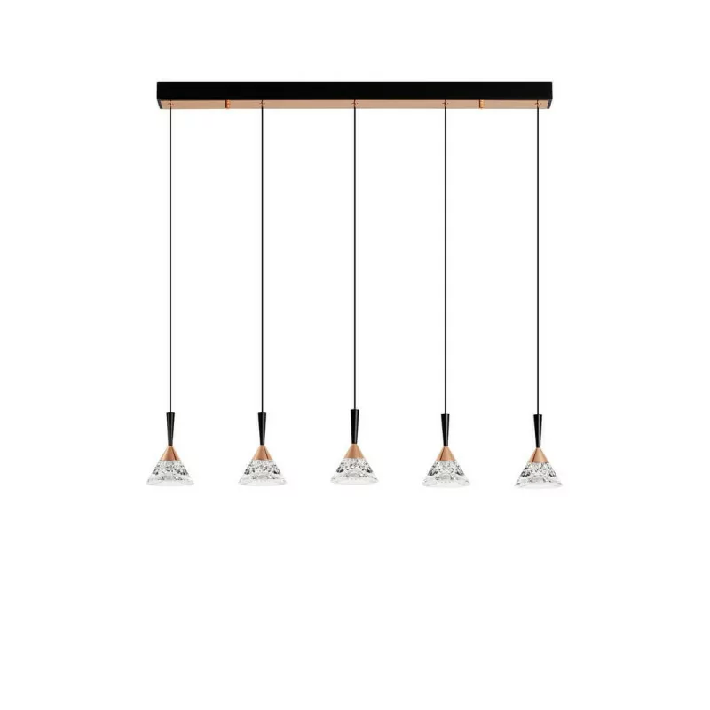 LUCES GUAY LE44216 hanging lamp black and gold, LED 3000K 30W 1558lm