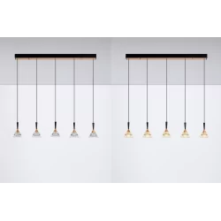 LUCES GUAY LE44216 hanging lamp black and gold, LED 3000K 30W 1558lm