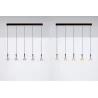 LUCES GUAY LE44216 hanging lamp black and gold, LED 3000K 30W 1558lm