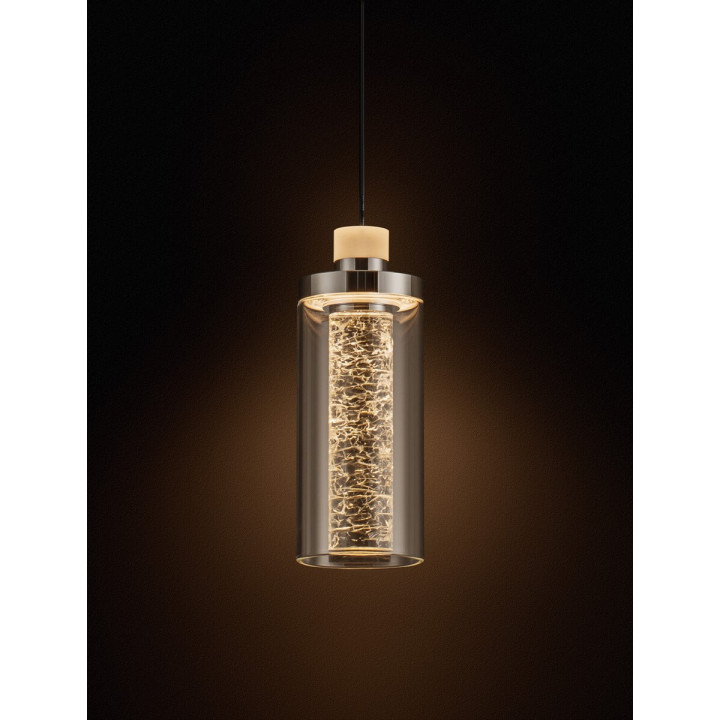 LUCES JUAN LE44217 lampa wisząca LED 30W, czarno-złota, nowoczesna