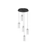 LUCES JUAN LE44218 lampa wisząca LED 30W, czarno-złota, elegancki styl