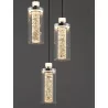 LUCES JUAN LE44218 lampa wisząca LED 30W, czarno-złota, elegancki styl