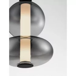 LUCES LUIS LE44220/1/2 LED hanging lamp, 3 sizes, black and gray