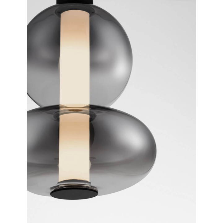 LUCES LUIS LE44220/1/2 LED hanging lamp, 3 sizes, black and gray