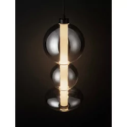 LUCES LUIS LE44220/1/2 LED hanging lamp, 3 sizes, black and gray