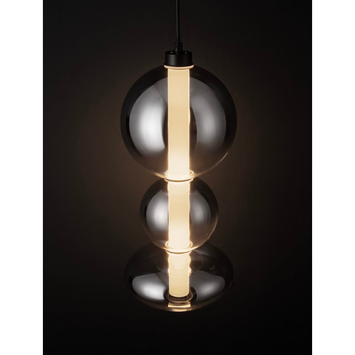 LUCES LUIS LE44220/1/2 LED hanging lamp, 3 sizes, black and gray