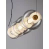 LUCES LUIS LE44223 nowoczesna lampa wisząca LED 3000K 40W czarno-szara