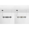 LUCES LUIS LE44223 nowoczesna lampa wisząca LED 3000K 40W czarno-szara