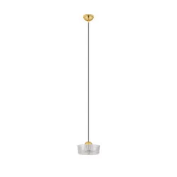 LUCES ESPINAR LE44497 LED hanging lamp 6W gold, steel/aluminum/acrylic