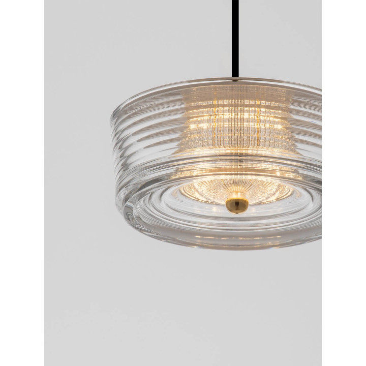 LUCES ESPINAR LE44497 lampa wisząca LED 6W złota, stal/aluminium/akryl