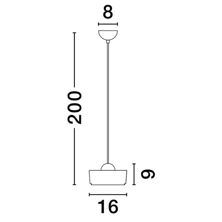 LUCES ESPINAR LE44497 lampa wisząca LED 6W złota, stal/aluminium/akryl