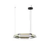 LUCES ROCA LE44228/9 okrągła lampa wisząca LED 2 rozmiary czarno-złota
