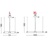 LUCES ROCA LE44228/9 okrągła lampa wisząca LED 2 rozmiary czarno-złota