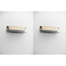 LUCES ROCA LE44231 LED wall lamp 7W black and gold modern metal and glass