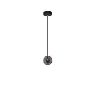 LUCES SECO LE44232 lampa wisząca LED 13W, czarno-złota, metal/szkło