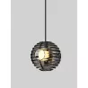LUCES SECO LE44232 lampa wisząca LED 13W, czarno-złota, metal/szkło
