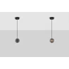 LUCES SECO LE44232 lampa wisząca LED 13W, czarno-złota, metal/szkło