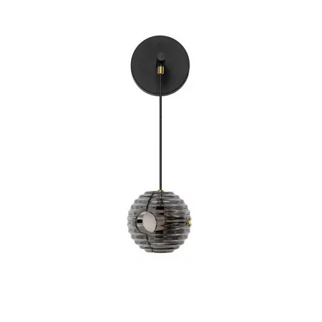 LUCES SECO LE44234 elegancki kinkiet LED 3000K nowoczesny czarno-złoty LUCES SECO LE44234 elegancki kinkiet LED 3000K nowoczesny czarno-złoty